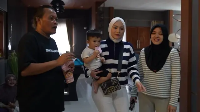 Nathalie dan Adzam ke rumah Sule (YouTube/Nathalie Holscher)