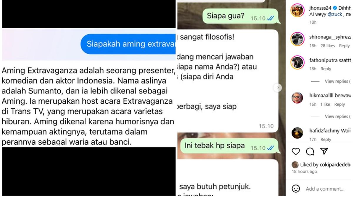 Chat 10 Artis dengan Meta AI Ini Jawabannya Halu, Bikin Ngakak
