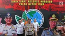Kabid Humas Polda Metro Jaya, Kombes Pol Argo Yuwono memberikan keterangan terkait dipindahkannya pesinetron Rio Reifan ke Rumah Sakit Ketergantungan Obat (RSKO), di Ditresnarkoba Polda Metro Jaya, Rabu (4/9/2019). (Liputan6.com/Herman Zakharia)