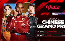 Nonton Live Streaming F1 GP China 2026, Eksklusif di Vidio