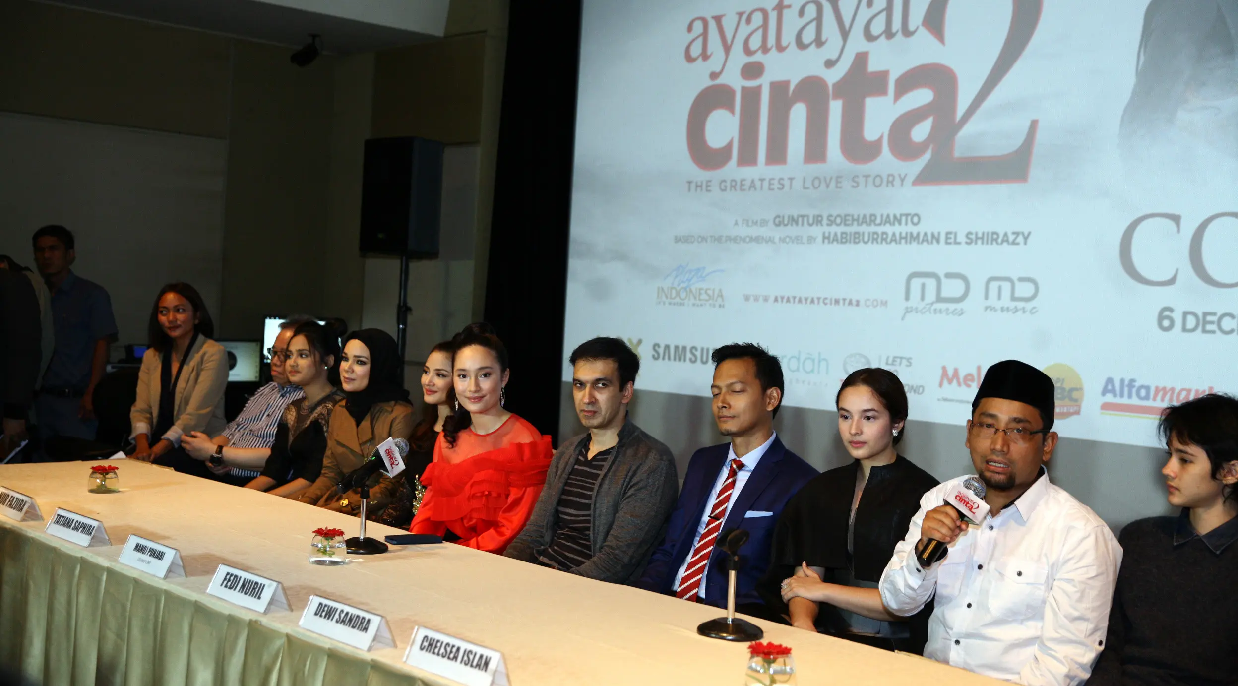 Screening film Ayat-Ayat Cinta 2 (Nurwahyunan/bintang.com)