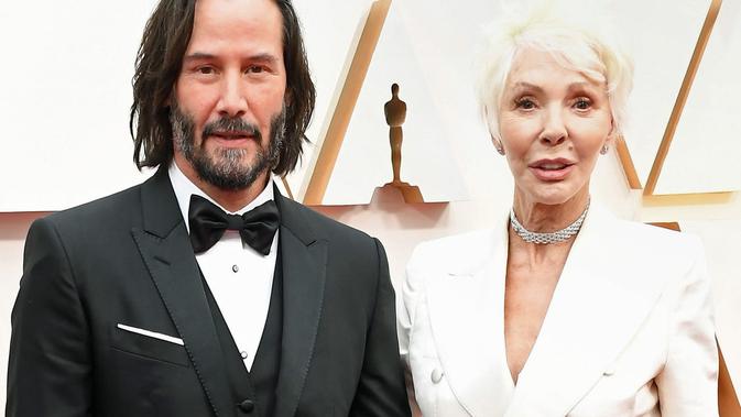 Keanu Reeves bersama sang ibu menghadiri Oscar 2020