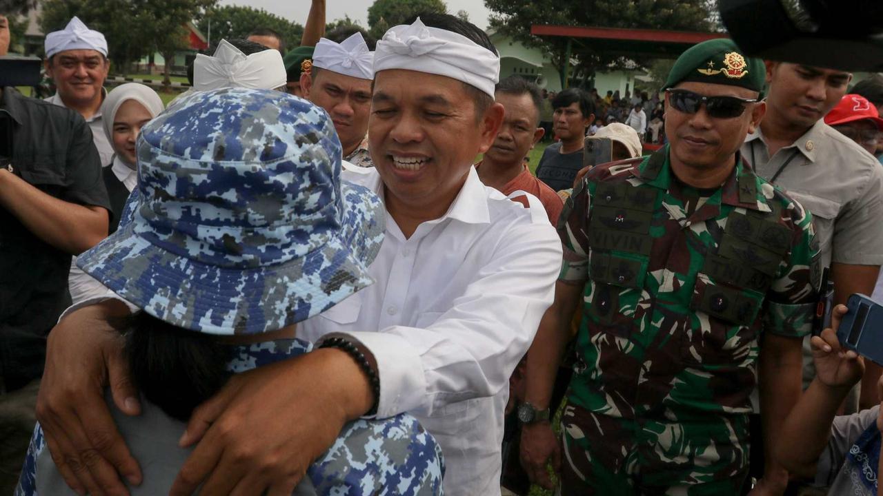Dedi Mulyadi temui anak-anak yang dibina di Markas Kotrad Depok