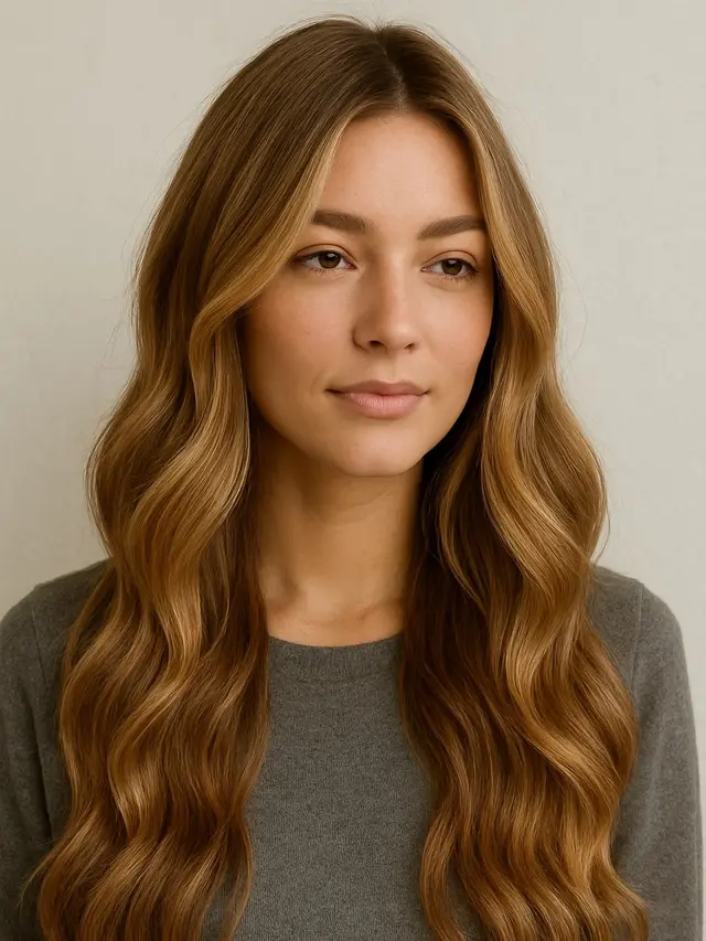 Warna Rambut Panjang Bergelombang Terbaru