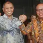 Ketua KPK Agus Rahardjo dan Dirut BPJS TK Agus Susanto usai teken MoU.