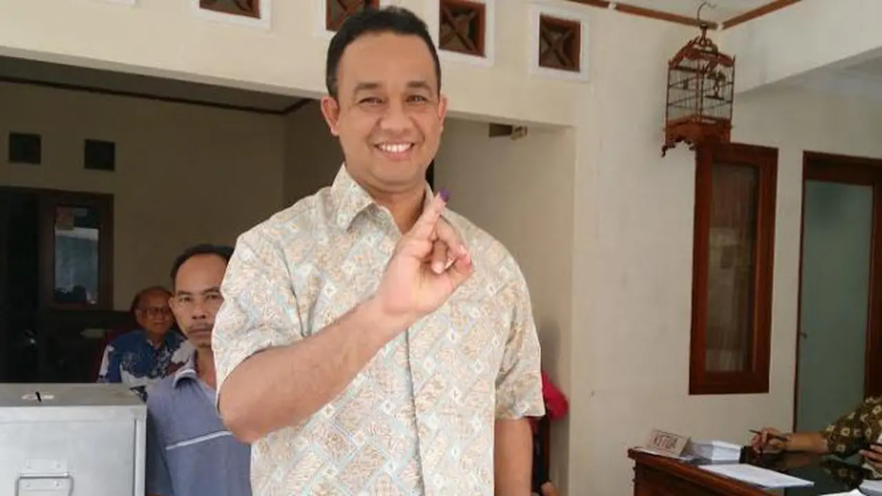 Anies Baswedan nyoblos