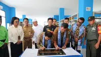 Kepala Perpusnas Syarif Bando meresmikan&nbsp;perluasan gedung fasilitas layanan perpustakaan Kabupaten Tebo, Senin (25/9/2023). (Liputan6.com/ Dok Ist)