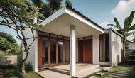Inspirasi terbaru desain rumah pedesaan 1 lantai ukuran 5x7 (created by Meta AI)