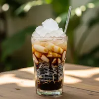 Cara Buat Es Cincau Kolang Kaling (Image by Gemini AI)