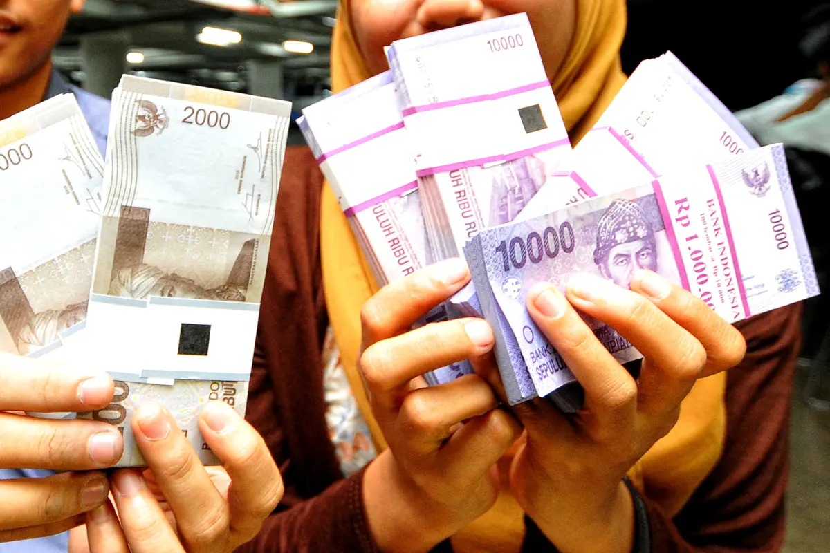 20150708-Penukaran Uang Jelang Lebaran-Jakarta