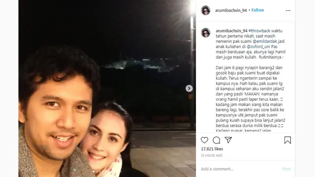 Arumi Bachsin dan Emil Dardak