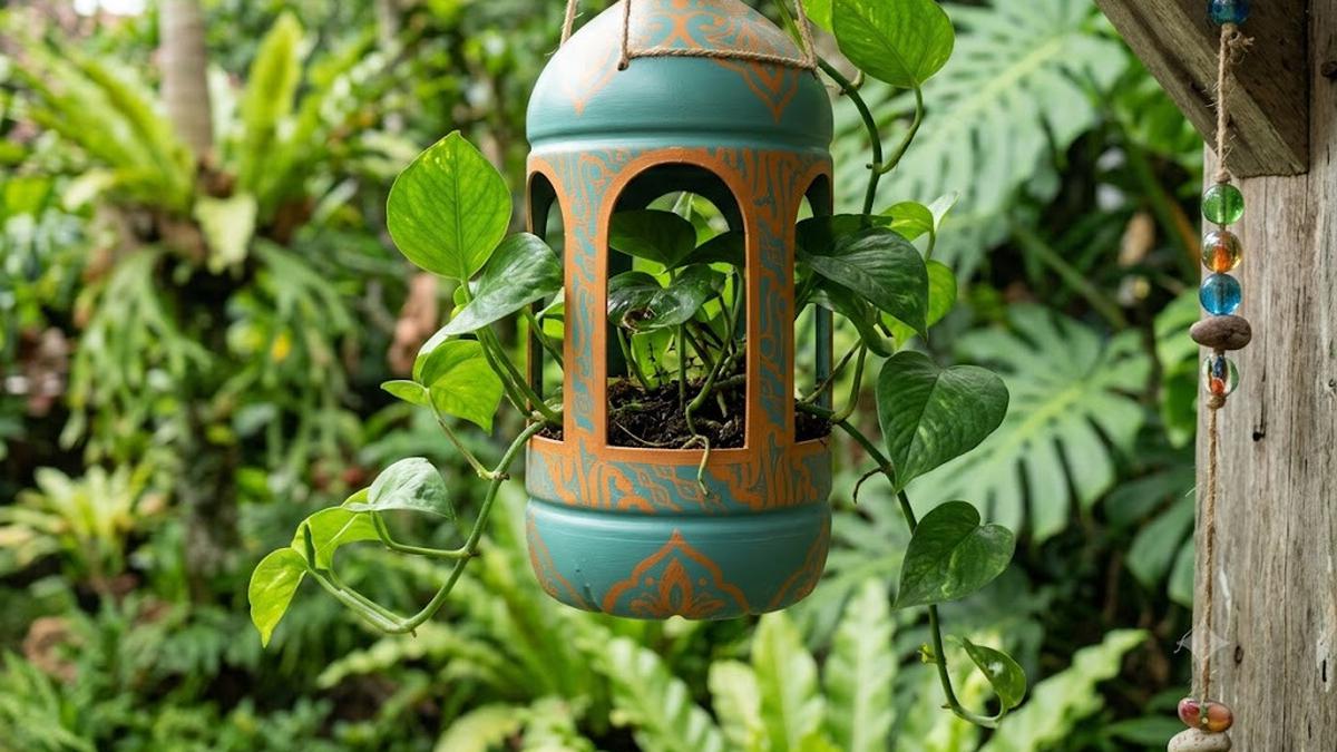 Membuat Pot Lentera dari Botol Plastik, DIY Cantik yang Sulap Sampah Jadi Dekorasi Taman Estetik