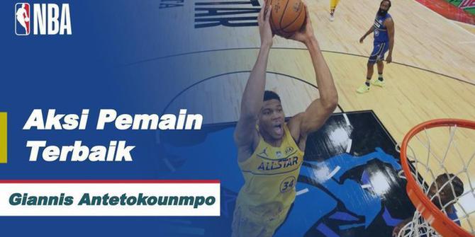 VIDEO: Penampilan Terbaik dari Giannis Antetokounmpo, Peraih Gelar MVP NBA All-Star 2021