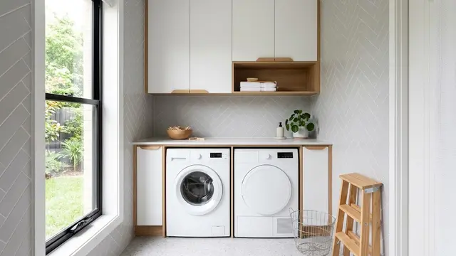Model Rak Dinding untuk Area Laundry Sempit