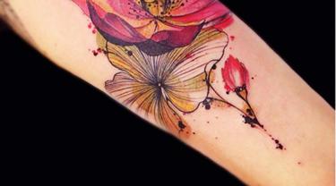  Tato  Bunga Di Tangan  Mudah  Galeri Kata