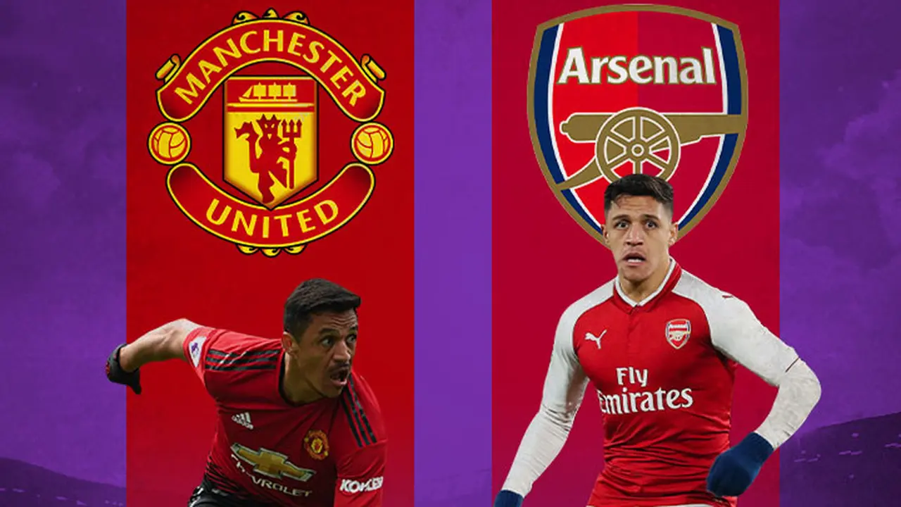Ilustrasi - Alexis Sanchez Manchester United dan Arsenal
