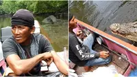 Viral, Persahabatan Pak Ambo dengan Buaya Bernama Riska di Bontang (Sumber: YouTube/NyamanCHANNEL)