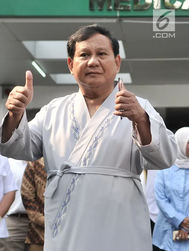 Prabowo Subianto dan Sandiaga Uno Tes Kesehatan