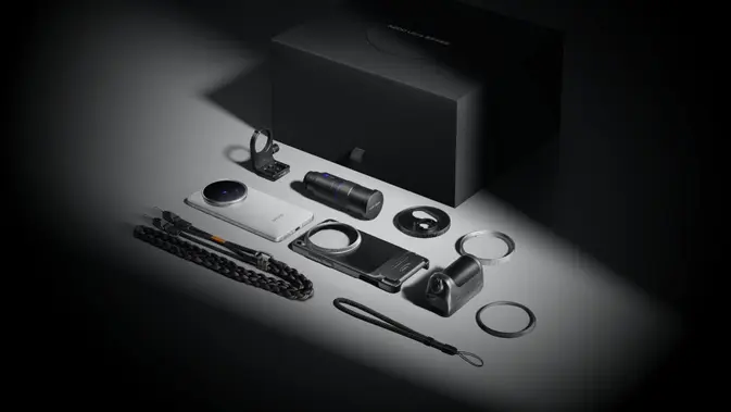<p>Perlengkapan aksesoris kamera Vivo X200 Ultra. (Doc: Vivo)</p>