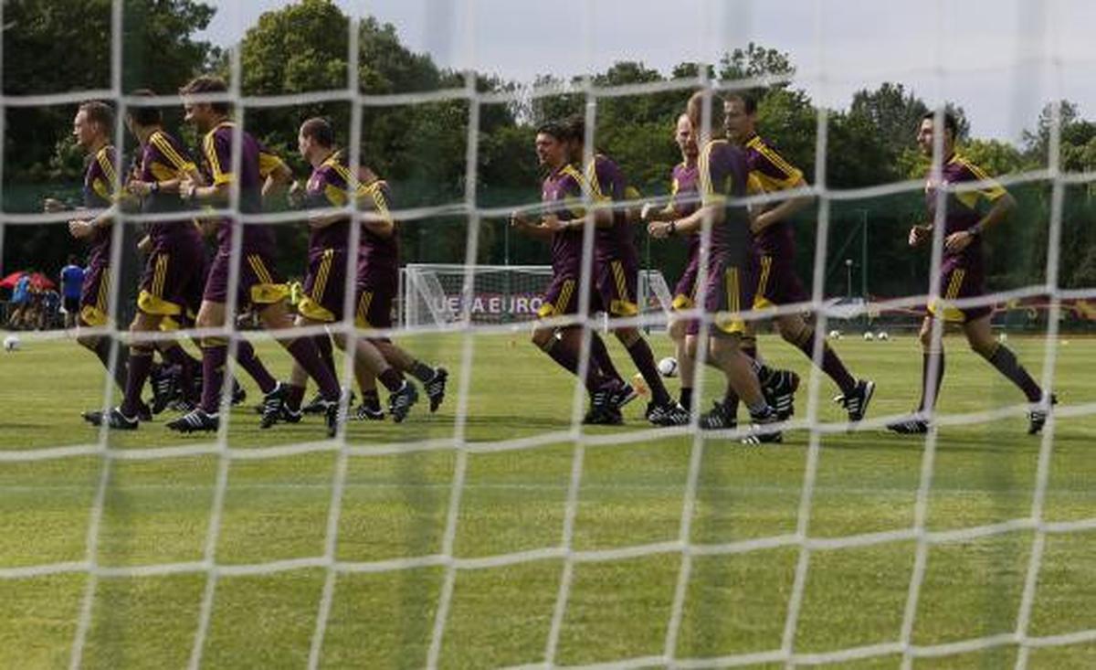 Latihan rutin sang pengadil lapangan  