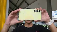 Kamera belakang Samsung Galaxy A55. (Liputan6.com/Agustin S. Wardani)