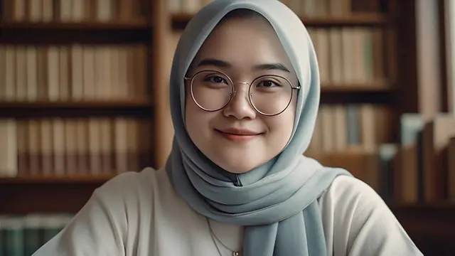 Model Kacamata untuk Hijabers Pipi Chubby