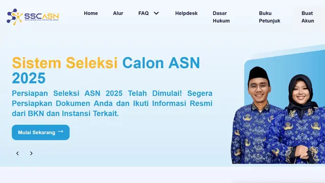 Seleksi CASN 2025. (tangkapan layar laman BKN)