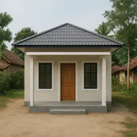 Rumah Minimalis Ukuran 6x6 di Desa (Image by ChatGPT)