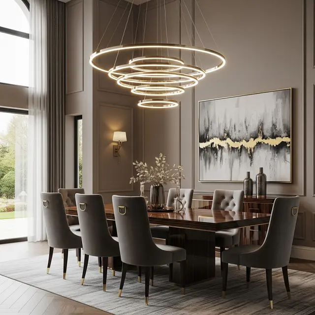 Model Lampu Gantung untuk Ruang Makan (AI Generated)