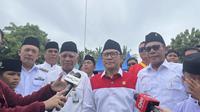Menteri Koordinator Pemberdayaan Masyarakat (Menko PM) Muhaimin Iskandar di Titik Nol Peradaban Islam Nusantara, Barus, Tapanuli Tengah, Sumatera Utara. (Liputan6.com/Radityo Priyasmoro)