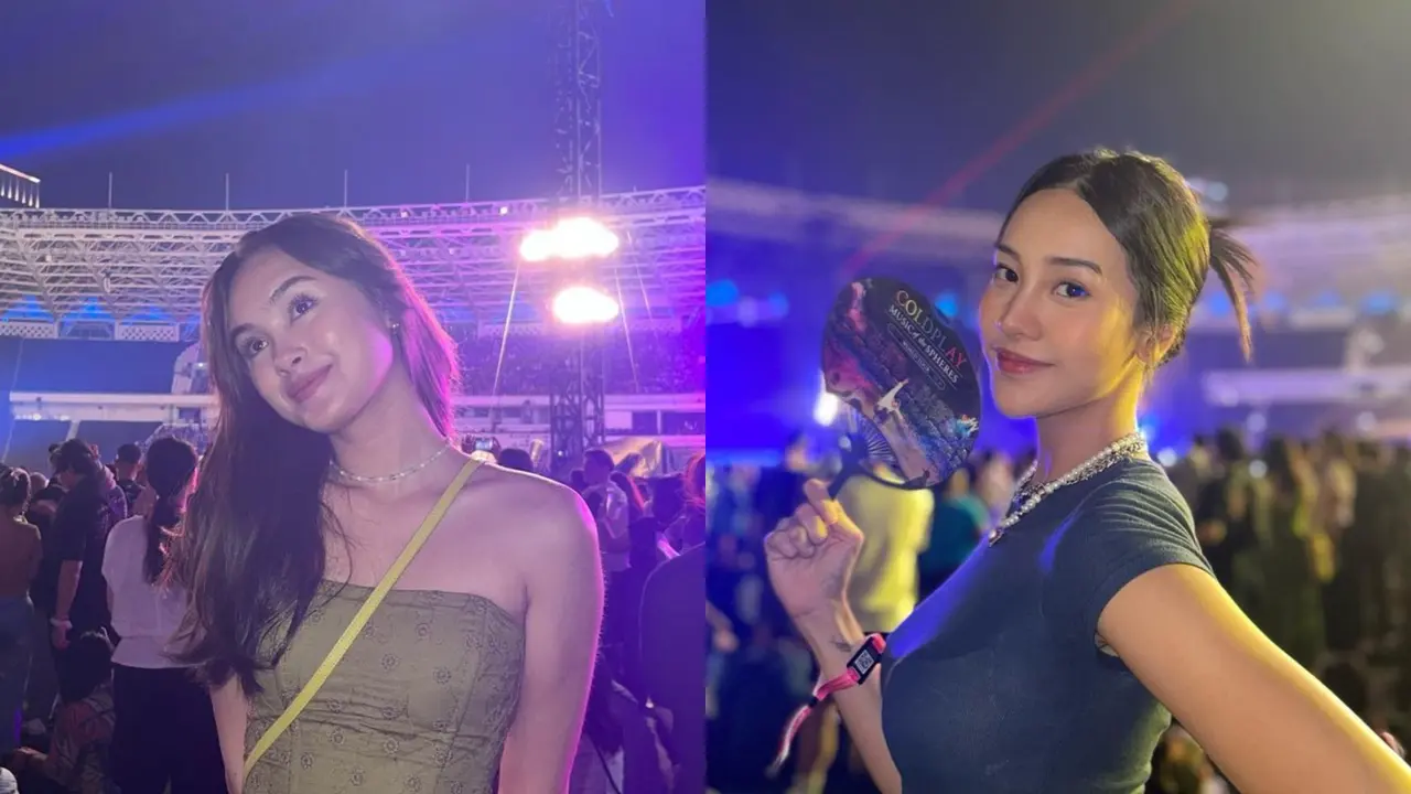 Adu Outfit Minimalis dari Caitlin Halderman, Anya Geraldine, dan Wulan Guritno yang Pamer Perut Rata di Konser Coldplay