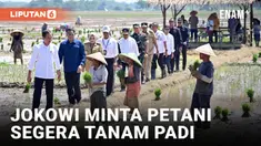 Presiden Jokowi Ajak Petani Mulai Tanam Padi Seiring Dimulainya Musim Hujan