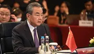 Menteri Luar Negeri (Menlu) RI China Wang Yi di pertemuan dengan para menlu ASEAN dalam ASEAN Post Ministerial Conference with China di Jakarta, Kamis (13/7/2023). (Dok: Kemlu RI)