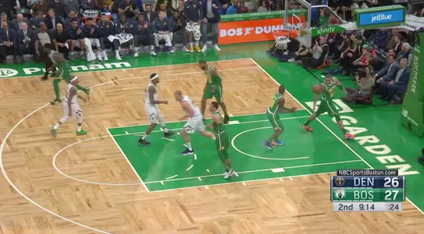 30 poin Kyrie Irving tidak cukup ketika Nikola Jokic dan Nuggets mengalahkan Celtics 114-105.
