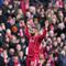 Mohamed Salah merayakan gol kedua Liverpool dalam laga Premier League melawan Fulham, Sabtu (11/4/2026). (AP Photo/Jon Super)
