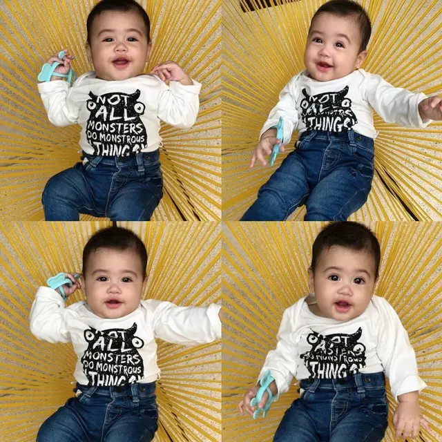 Sudah Berusia 6 Bulan, Ini 6 Potret Buah Hati Rifky Balweel dan Biby Alraen