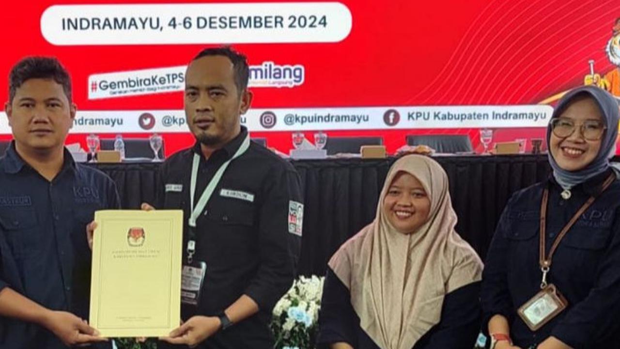 Unggul Telak Lawan Anak Eks Kapolri Da'i Bachtiar, Lucky Hakim Ditetapkan KPU Sebagai Pemenang Pilkada Indramayu