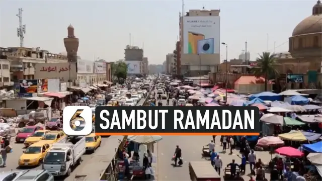 VIDEO: Kesibukan Pasar di Baghdad Sambut Ramadan