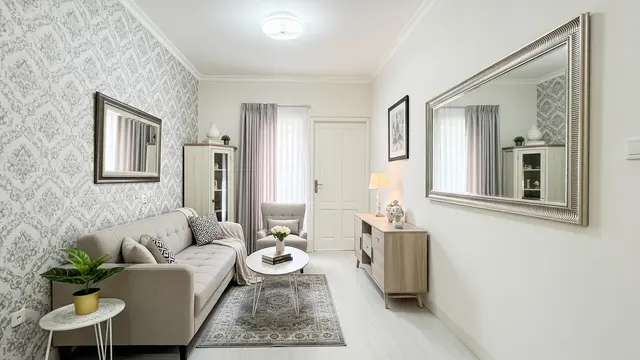 Model Ruang Tamu Rumah Subsidi yang Simpel tapi Tetap Modern Gaya American Classic