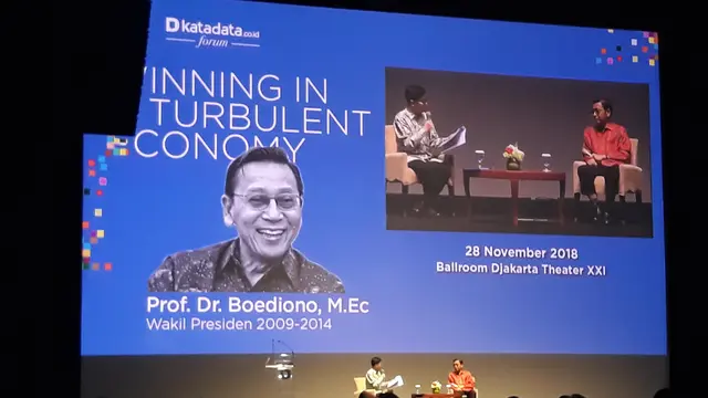 Wakil Presiden Indonesia ke-11, Boediono. Dok Meredeka.con/Dwi Aditya Putra