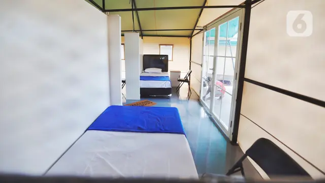 Uniknya rumah isolasi covid 19 berkonsep Tenda Glamour Camping di Tangsel