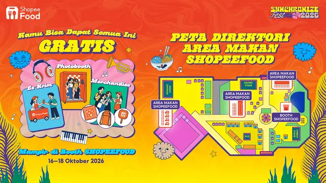 ShopeeFood Hadirkan Fitur Pickup di Synchronize Fest 2026, Pesan Makanan Tanpa Antre