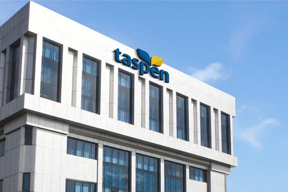 PT TASPEN (Persero) atau Dana Tabungan dan Asuransi Pegawai Negeri adalah BUMN yang bergerak di bidang asuransi tabungan hari tua dan dana pensiun bagi ASN dan Pejabat Negara. (Dok Taspen)