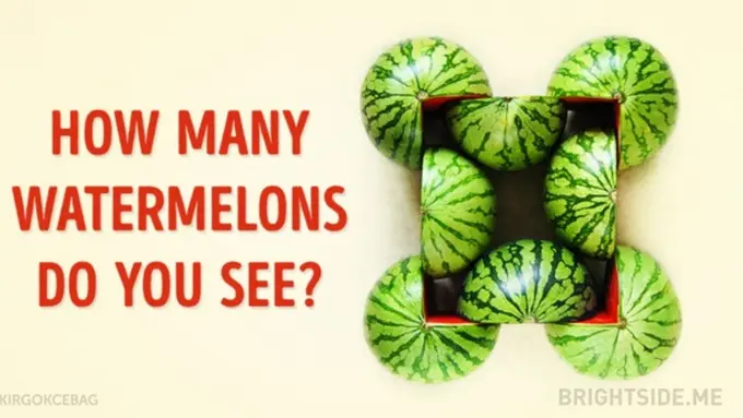 Tebak! Berapa Jumlah Semangka Utuh dari Potongan-potongan Ini?