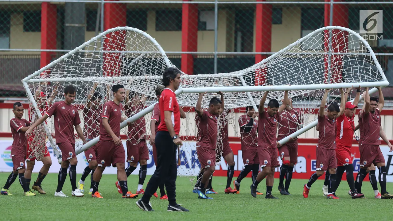 Latihan Persija Jelang laga lanjutanGo-Jek Liga 1 Indonesia 2018