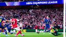 Di final pertama mereka sejak 2006 silam, Arsenal bakal bertemu dengan pemenang laga semifinal lainnya yang mempertemukan Bayern Munchen vs PSG. (John Walton/PA via AP)