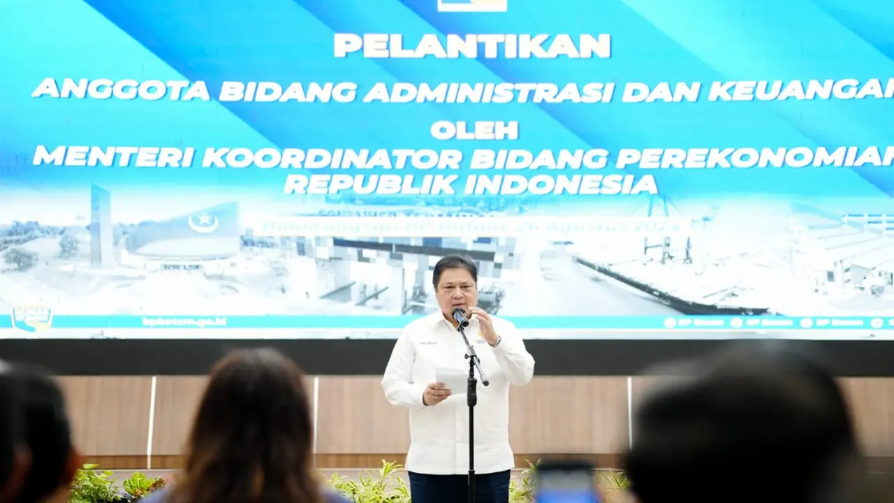 Menko Airlangga Ingin Batam Jadi Contoh Tempat Investasi dan Pelayanan Administrasi