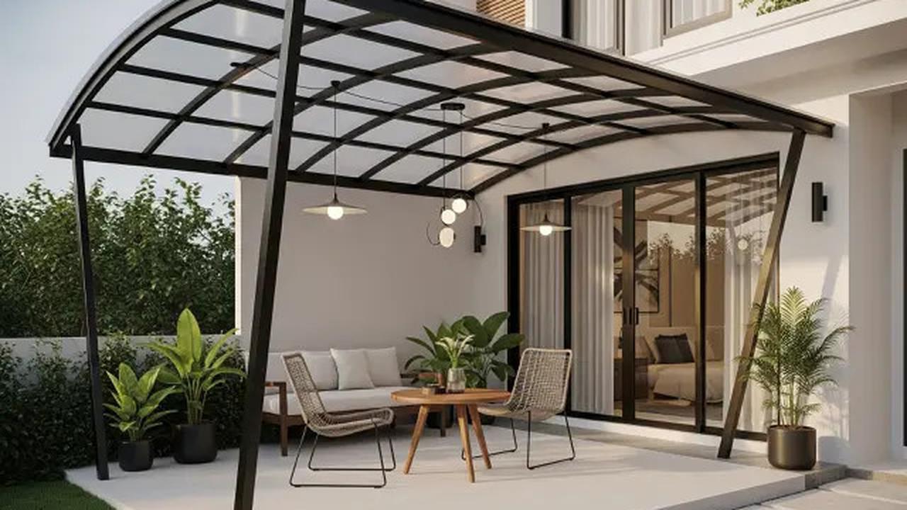 8 Inspirasi Desain Teras Rumah Minimalis Ukuran 3x5 dengan Kanopi, Estetik dan Fungsional