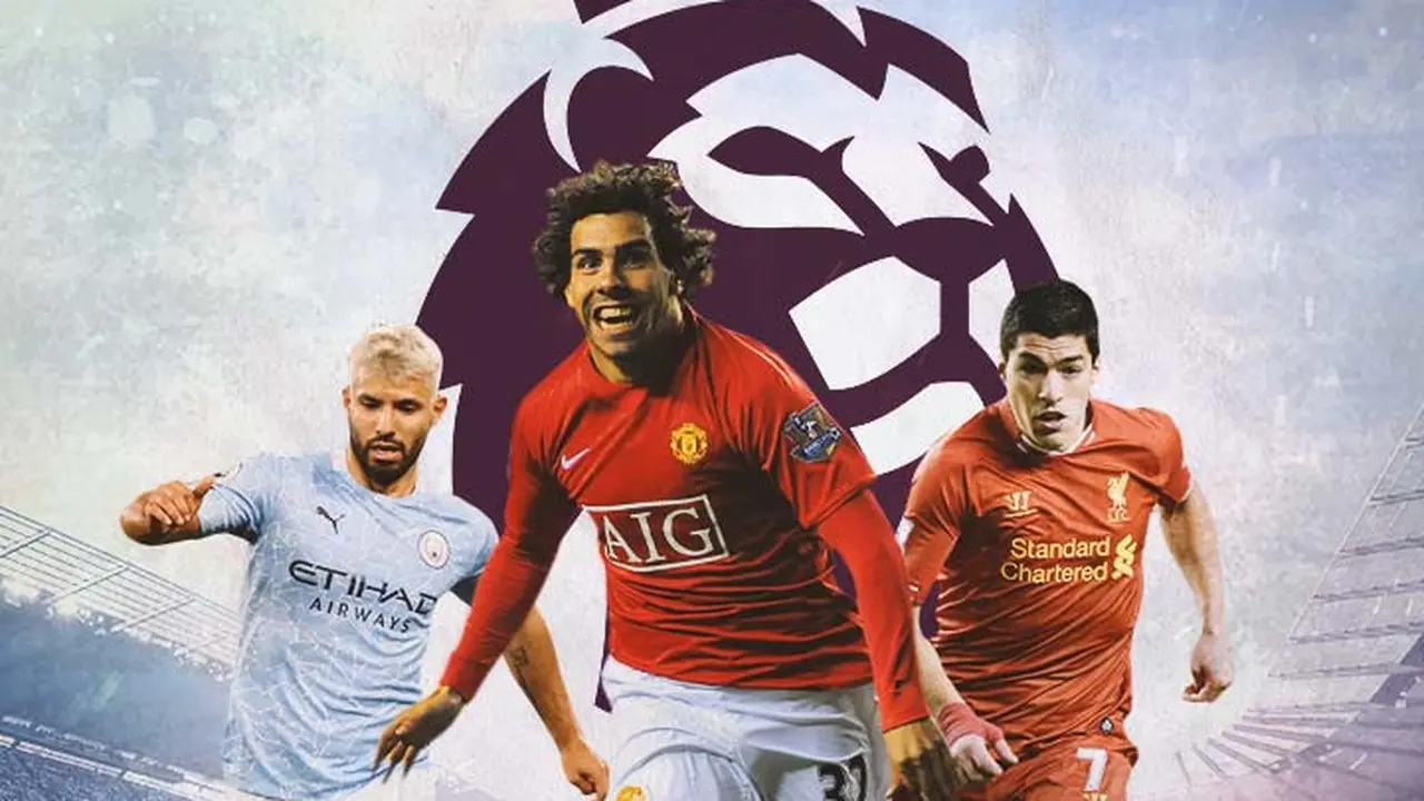 Premier League - Sergio Aguero, Carlos Teves, Luis Suarez