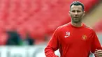 Gelandang veteran Manchester United Ryan Giggs berlatih di Wembley Stadium pada 27 Mei 2011, sehari jelang final Liga Champions melawan Barcelona. AFP PHOTO/ADRIAN DENNIS